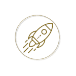 Spanish lessons online, learn spanish with rosa, rocket icon spanish website